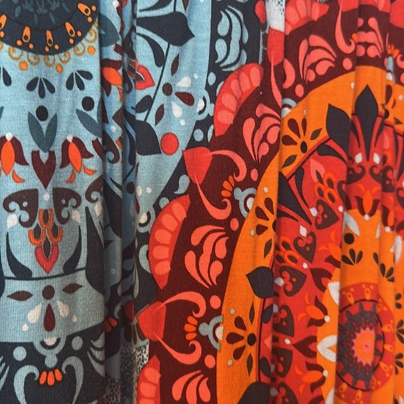 Grecerelle Summer Maxi Round Neck Short Sleeves Pockets Dress Sz 3XL - Picture 9 of 13